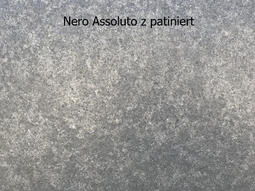 Nero Assoluto z patiniert