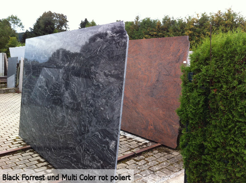 Black Forrest und Multi Color rot poliert