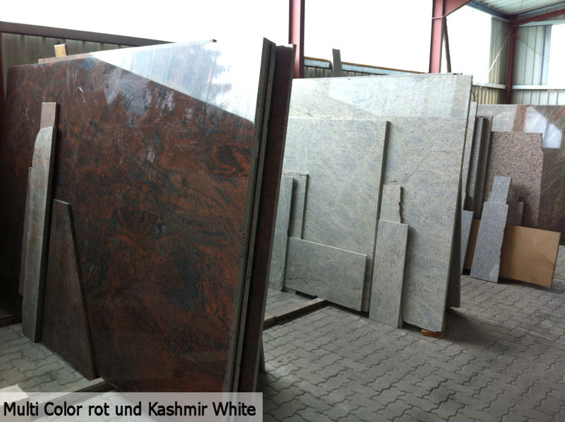 Multi Color rot und Kashmir White